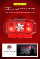 Linterna Frontal LED XPE Mini Recargable Por USB Con Clip De Inducción Para Pesca Camping Ciclismo Running Luz Portátil Para Noche - details 7