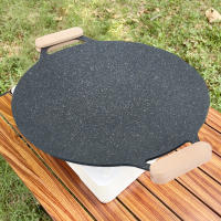 Sartén De Frying No Stick Para Asar Y Freír Con Manoleta Redonda Para Camping Y BBQ Accesorio De Cocina Ecológico De Aluminio - details 13
