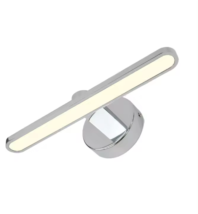 Aplique LED de Pared Papuq para Iluminar Cuadros y Espejos 10W 4000K Cromo Brillante - 1