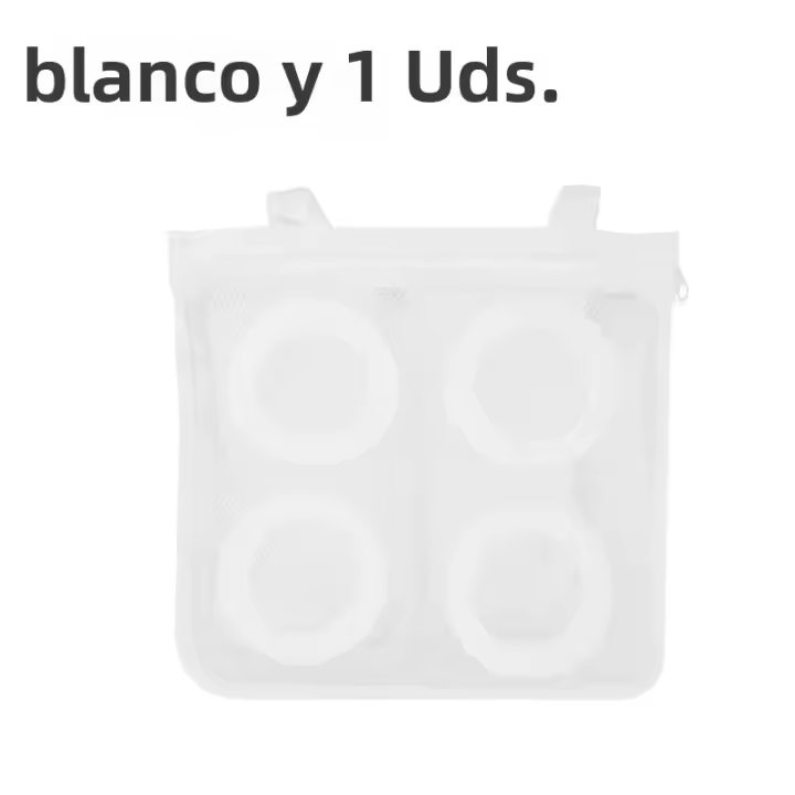 Bolsa De Limpieza Para Zapatos Portátil Malla Para Máquina De Lavado Antideformación Con Cierre De Cremallera Para Viajes Almacenamiento De Ropa Y Zapatos - 1