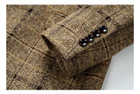 Traje De Tres Piezas Para Hombre 2025 Con Botón De Moda Boda Negocios Casual Trabajo Formal Chaleco Pantalones M-5XL - details 18