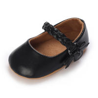 Zapatos De Princesa Para Bebé Niña En Lace Blanca Mocasines Con Lazo Y Borde Antideslizante De Goma Primera Calzado Para Caminar - details 188
