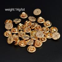 30Pcs Accesorios DIY De Metal Y Goma En Oro Plata Negro Abrazaderas De Mariposa Para Joyería Encapsulamiento De Seguridad - details 1