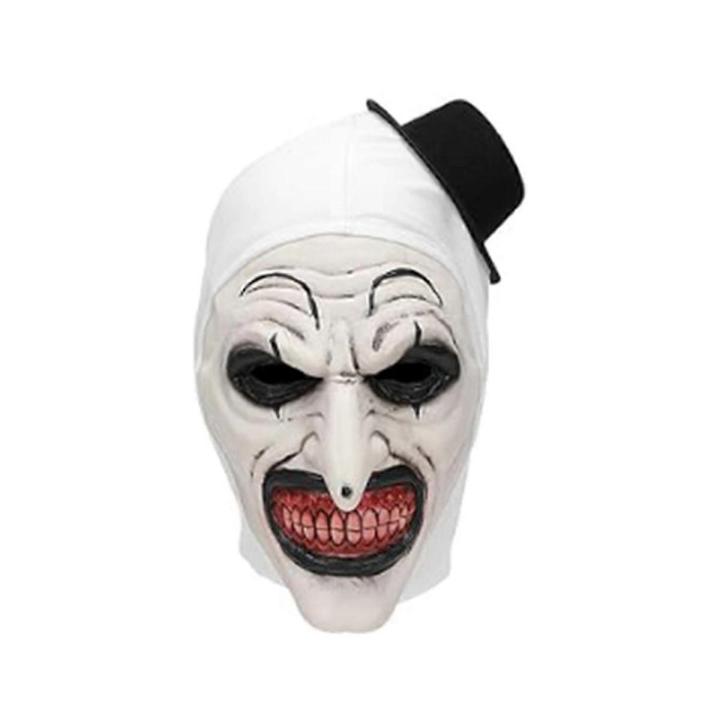 Halloween Terrifier Máscara Payaso Máscara scary Joker traje Halloween horror espeluznante Máscara para hombre adultos
