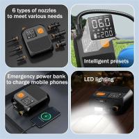 Portable Electric Air Pump 20PSI Wireless SUP Pump Rechargeable 8000mAh Battery Pump with LED Lighting For Car Paddle Boards Kayaks - details 7