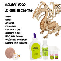 Juego Lisciani Crazy Science Laboratorio científico de dragones y dinosaurios para niños. Regalos y juguetes de ciencia infantiles +7 años - details 6