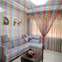 Cortinas De Hilo Coloridas 200x100cm Divisor De Pantalla Para Puerta Pared Ventana Panel Con Borla Modernas Para Sala De Estar - details 3