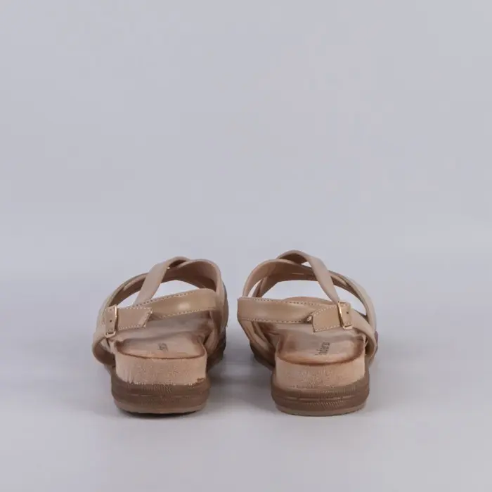 SANDALIA MUJER BEIGE 55088 - 1