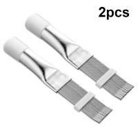 Cepillo De Limpieza Para Radiador Y Condensador De A/C De Acero Inoxidable 1/2pcs Herramienta De Reparación De Finas Comb De Aire Acondicionado Y Straightener De Bobina - details 9