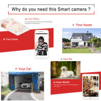Cámara IP Wifi 1080p Seguridad Doméstica CCTV Inalámbrica Con Ranura Para Tarjeta TF Visión Nocturna Infrarroja Audio Dome IPcam Onvif RTSP - details 0