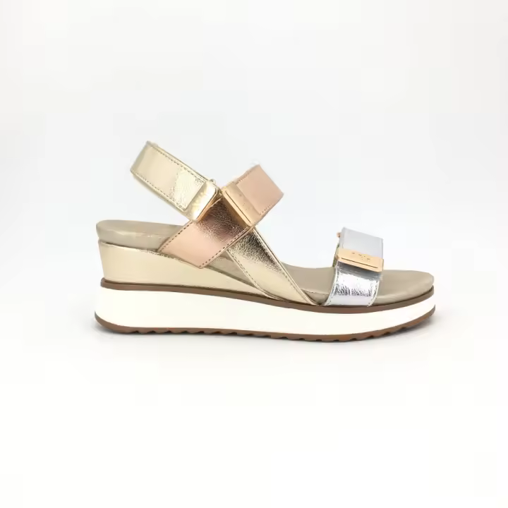 Sandalia Xti para mujer, mod.143882, Sandalia Xti con cuña y cierre fácil - 1