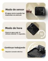 Fuente De Agua Automática Para Gatos Sin Cable Con Sensor Infrarrojo 2600mAh Dispensador De Agua Inteligente Para Perros Y Gatos - details 5