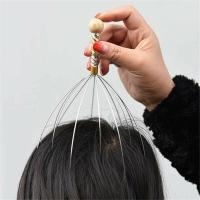 Head Massager Scalp Massage Scratcher,Hair Stimulation and Body Stress Relax, Octopus Bowl Head Tickler Massager (Random Colors) - details 1