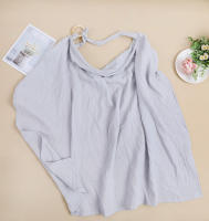 Mantel De Amamantamiento Ajustable De Algodón 100% Para Madres Salidas Con Bebé Muslin Cubierta Para Lactancia Y Privacy Apron Para Carrito De Compras - details 8
