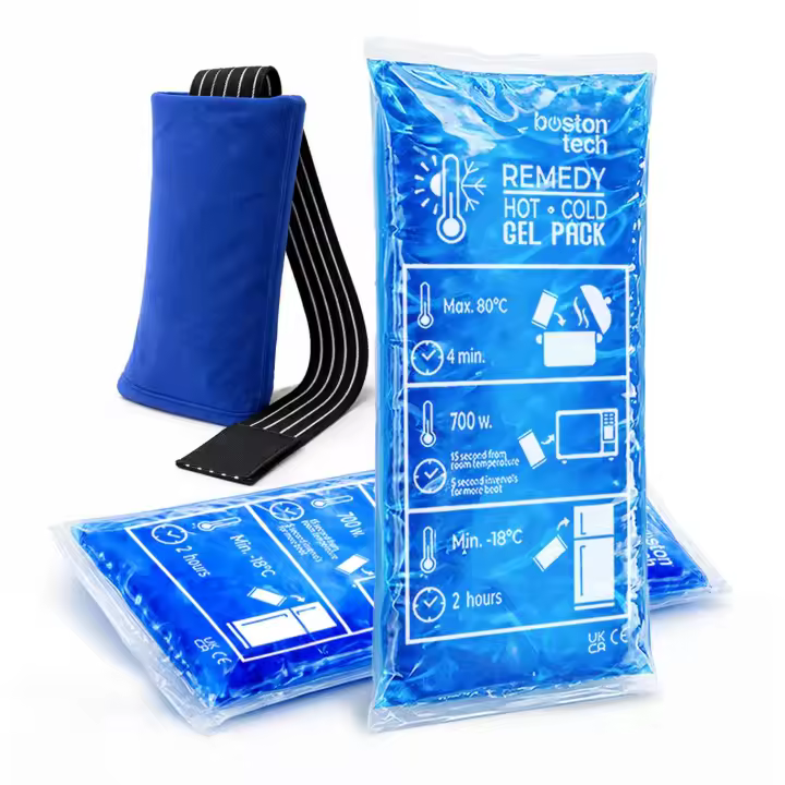 Boston Tech Bolsas de gel frío y caliente premium con funda reutilizable multiposición. Terapia frío-calor ideal para lesiones, recuperación muscular, fisioterapia y uso doméstico (Pack de 2) - 1