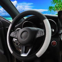 Cubierta De Volante De Cuero PU Para Coche Compatible Con Ruedas De 14.5-15 Pulgadas Cómoda Y Suave Sin Anillo Interno - details 13