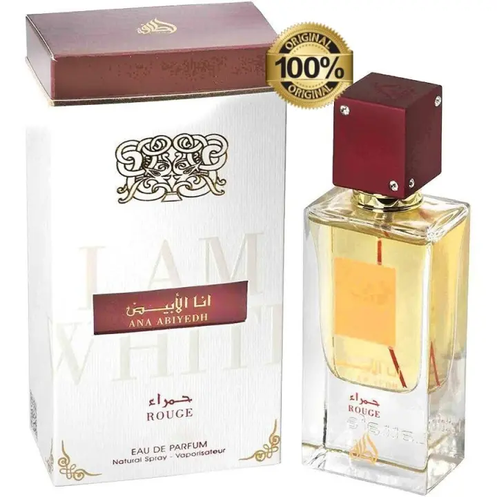 ANA ABIYEDH ROUGE BY LATTAFA EAU DE PARFUM  UNISEX 60 ML AMADERADA Y ESPECIADA - 1