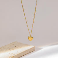 Collar De Mujer EILIECK 316L Acero Inoxidable Color Oro Con Engranaje De Corazón Naranja Engraved Amor Cadena De Collar Moda Regalos Para Fiestas - details 11