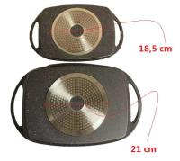 - Parrilla Antiadherente Plancha Lisa-Plana Especial Induccion Adpto. a Todo tipo cocinas - details 0