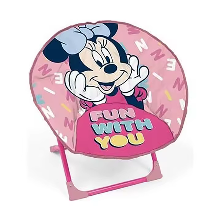 Silla Redonda Plegable, Silla para Niños, Silla para Playa, Camping, Piscina, con Sistema Anti-Plegado para  Evitar que se cierre, Ligera y Resistente, Cómodo de Transportar, Silla para Peques, Silla de Dibujo Animado, Silla para Infantil - 1