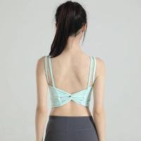 Sujetador Deportivo De Verano Para Mujer Con Espalda Nuca Integrada Y Shockproof Para Correr Y Yoga Top De Chaleco Vestido Exterior - details 10