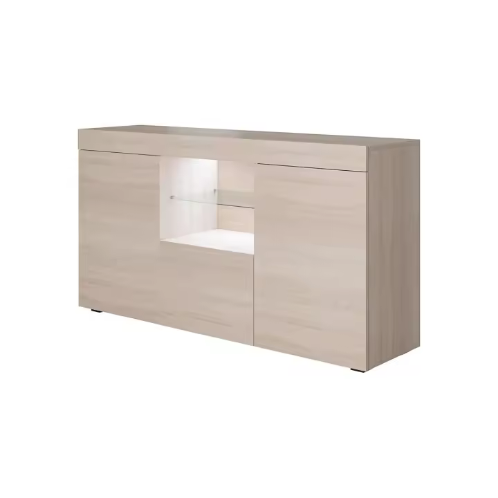 Muebles Bonitos - Aparador de salón, LED, 135x72x34cm, Más Colores, Modelo Sefora - 1