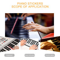 Pegatinas De Piano Transparentes Y Coloridas Adhesivas Removibles Para Principiantes Stickers De Notas Para Teclado De 49/61/76/88 Teclas - details 5