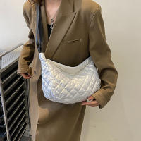 Bolso De Hombro Para Mujer Vintage De Nylon Impermeable Y Casual Bolso Hobo Crossbody Con Cierre De Cremallera Interior Líquido Suave - details 6