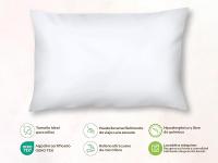 Liababylove almohada de cuna para bebes, medida 50 x 30 centimetros , comfortable , maxima adaptabilidad , Indeformable.de fibra con la espuma de una sola pieza, antibacterias, hipoalergenica, lavable a maquina y a 40 grados, no pesa. - details 1