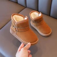 Botas De Nieve Para Niños Y Niñas Marrón Gris Rosa Y Rosa Suaves Y Gruesas Para Invierno Zapatos Planos De Algodón Para Niños - details 24