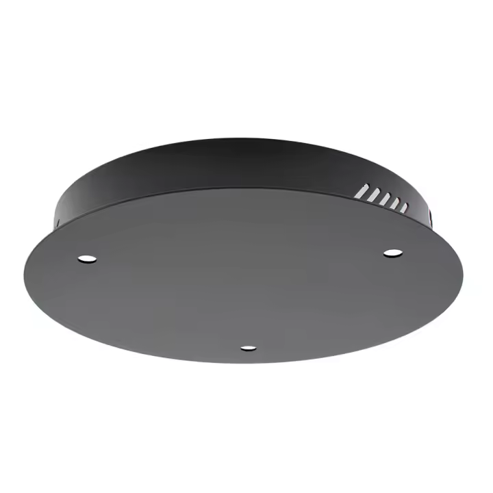 LEDBOX Florón redondo negro, Ø250mm. Instalaciones, Accesorios - 1