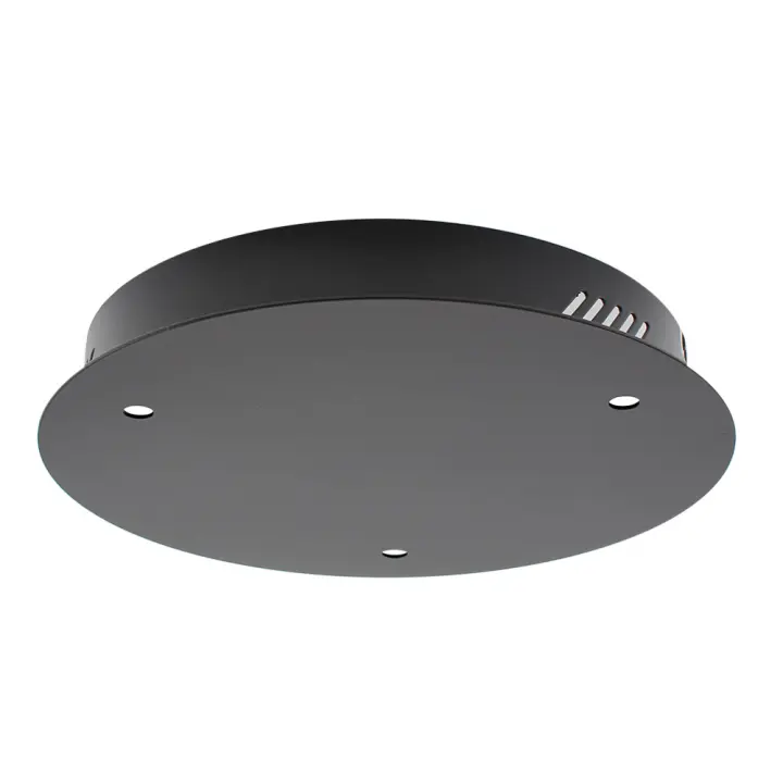 LEDBOX Florón redondo negro, Ø250mm. Instalaciones, Accesorios - 1