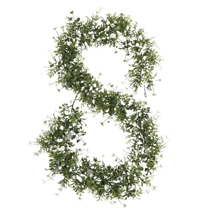 Guirnalda De Hojas Verdes Artificiales De 178CM Vines Decoración De Pared Para Fiestas Y Hogar Realistas Propiedades De Plástico Proveniente De Sichuan China - 1