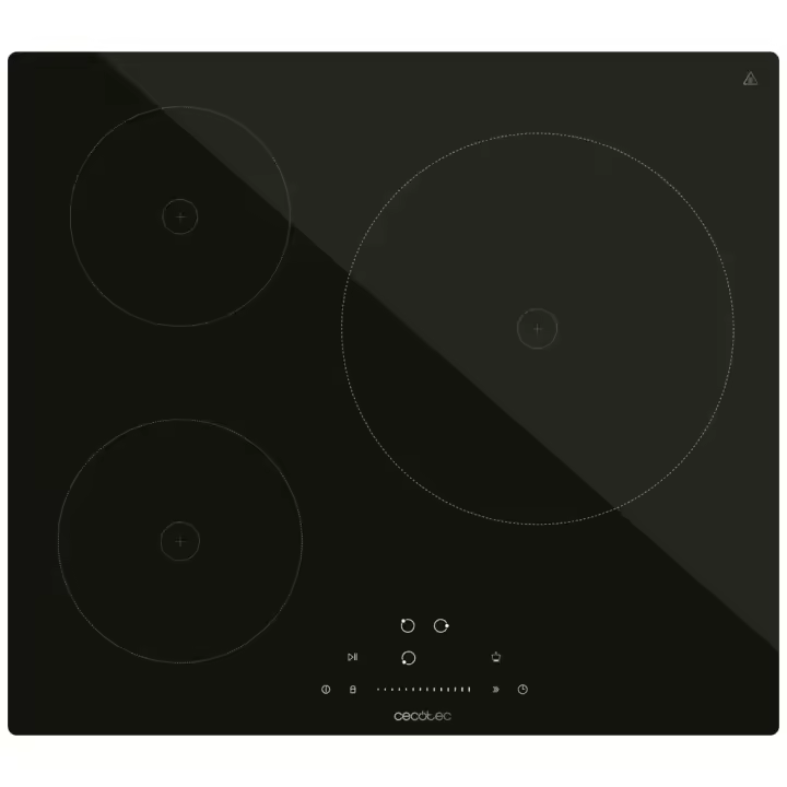CECOTEC 02854 Placa de Inducción 3 Fuegos, 7200W, Control Táctil y Seguridad Infantil - 1