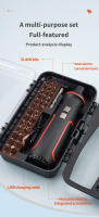 Set De Destornilladores Eléctricos Con Alta Torque Y Luz LED Herramientas Multifuncionales Para Reparaciones Diarias Y Carpintería - details 12