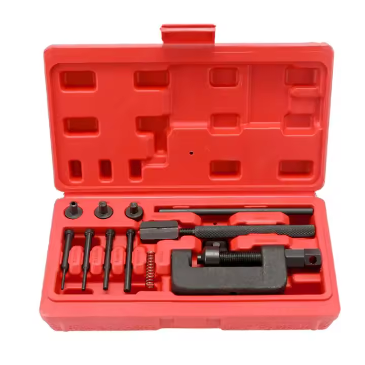 Juego De Herramientas De Reparación De Cadena 13PCS Para Motocicleta Y Bicicleta Herramienta De Rompider Líneas Pesada Para Montañas Y Ciclismo O-Ring - 1