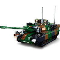 Modelo De Tanque Blindado Leopard 2A5 De 766 Piezas Sluban 1/35 Escala Para Jóvenes Constructores Y Coleccionistas De Juguetes - details 3