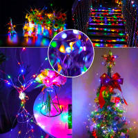 Luces Solares Para Jardín LED Super Brillo Con 8 Modos Decoración De Navidad Para Patio Fuente De Energía Solar IP65 Impermeables - details 2