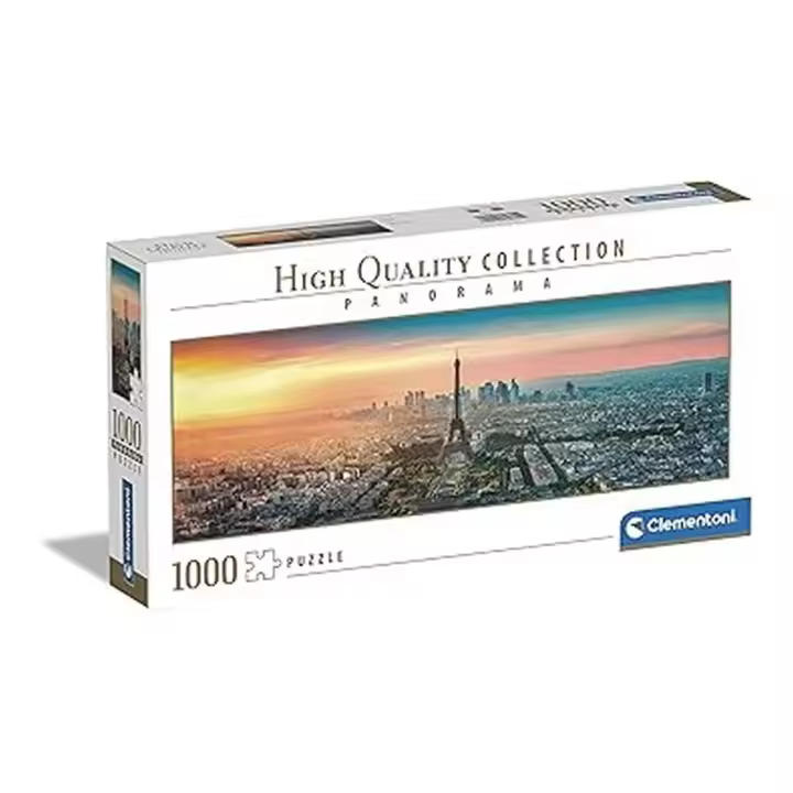 Clementoni Puzzle 1000 Piezas Panorámico Paisajes Ciudades Paris Skyline 39641 - 1