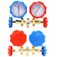 Kit De Aire Acondicionado Para Refrigerantes R410A R32 R404A R134A Con Manifold Y Tubos Instrumentación De Refrigeración Analógica - details 1