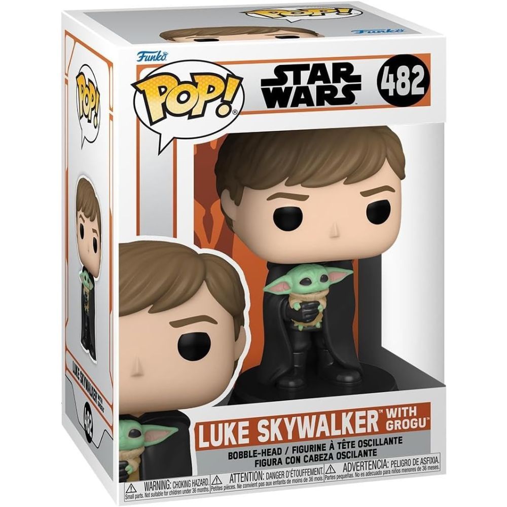 Funko Pop Luke Skywalker con Baby Yoda Star Wars Mandalorian (482) el niño The Child