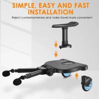 The second child baby stroller,, folding, universal, auxiliary pedal, travel sneak baby a good helper, travel talisman, accessories to assist, baby stroller rear hanging small tail car, safe and stable, height adjustable, anti-kick design, easy to install - details 9