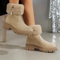 SP Botas de gran tamaño para Mujer, Zapatos de terciopelo de nuevo modelo para Mujer para Invierno, BOTAS Martin Cálidos, - details 1