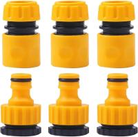 Conector Rápido De Jardín 6 Pcs Tubo De Manguera 1/2” Fin De Doble Hembra Adaptador Extensor Para Tubo De Manguera - details 0