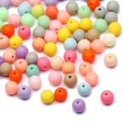 30-200pcs Bolas De Acrílico Matte Redondas Espaciadoras Para Hacer Joyas Manualidades DIY Pulseras Tamaño 6/8/10/12mm - details 4