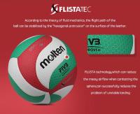 Voleibol Molten FLISTATEC Tamaño 5 PU Para Competencia Y Entrenamiento De Adultos Adolescentes Y Estudiantes Indoor Outdoor - details 6