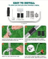 Manija De Trimmer De Cinta Para Jardín Herramientas De Paisajismo Y Cortacésped Con Soporte Y Abrazadera Accesorio Para Máquinas De Jardinería - details 1