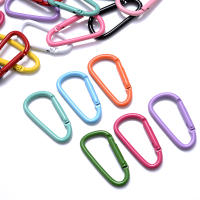 iYOE 5pcs/Lot Carabiner Hook 45x24mm Mix D Colorido Aleación De Metal Clip Para Hacer Joyería Llavero Conector DIY Encuentros - details 2