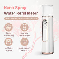 Instrumento de belleza nano instrumento de hidratación pulverizador pulverizador hidratante facial pulverizador eléctrico portátil de mano blanco - details 0