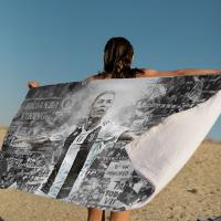 Toalla De Playa Microfibra CR7 Cristiano Ronaldo Toalla Rápida Para Piscina Viajes Yoga Absorbente Suave Y Skin-friendly Tamaño 76x182cm - details 4